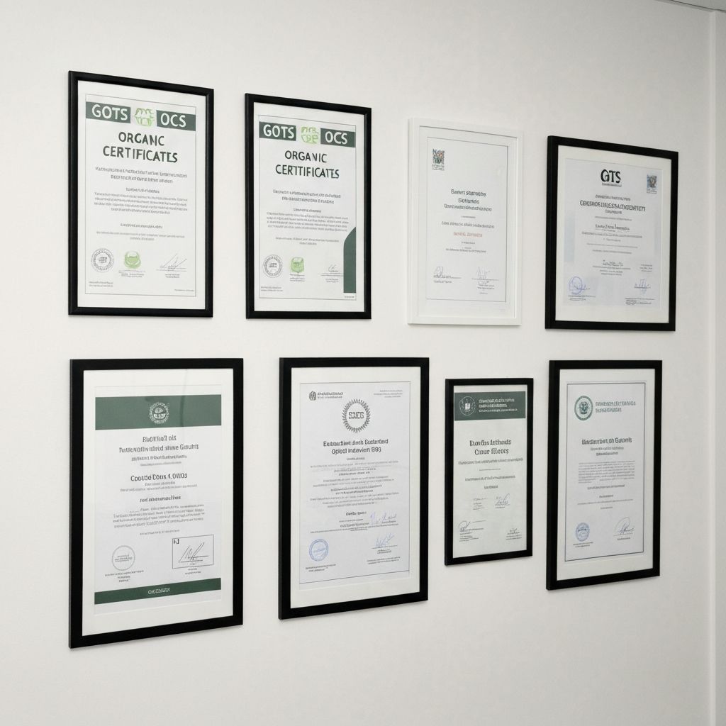 International quality certifications display