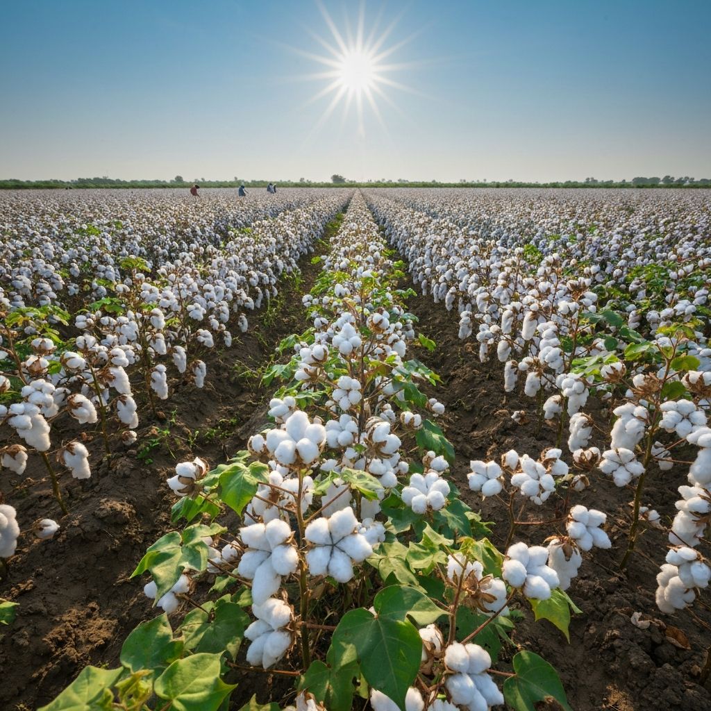 Cotton field in India